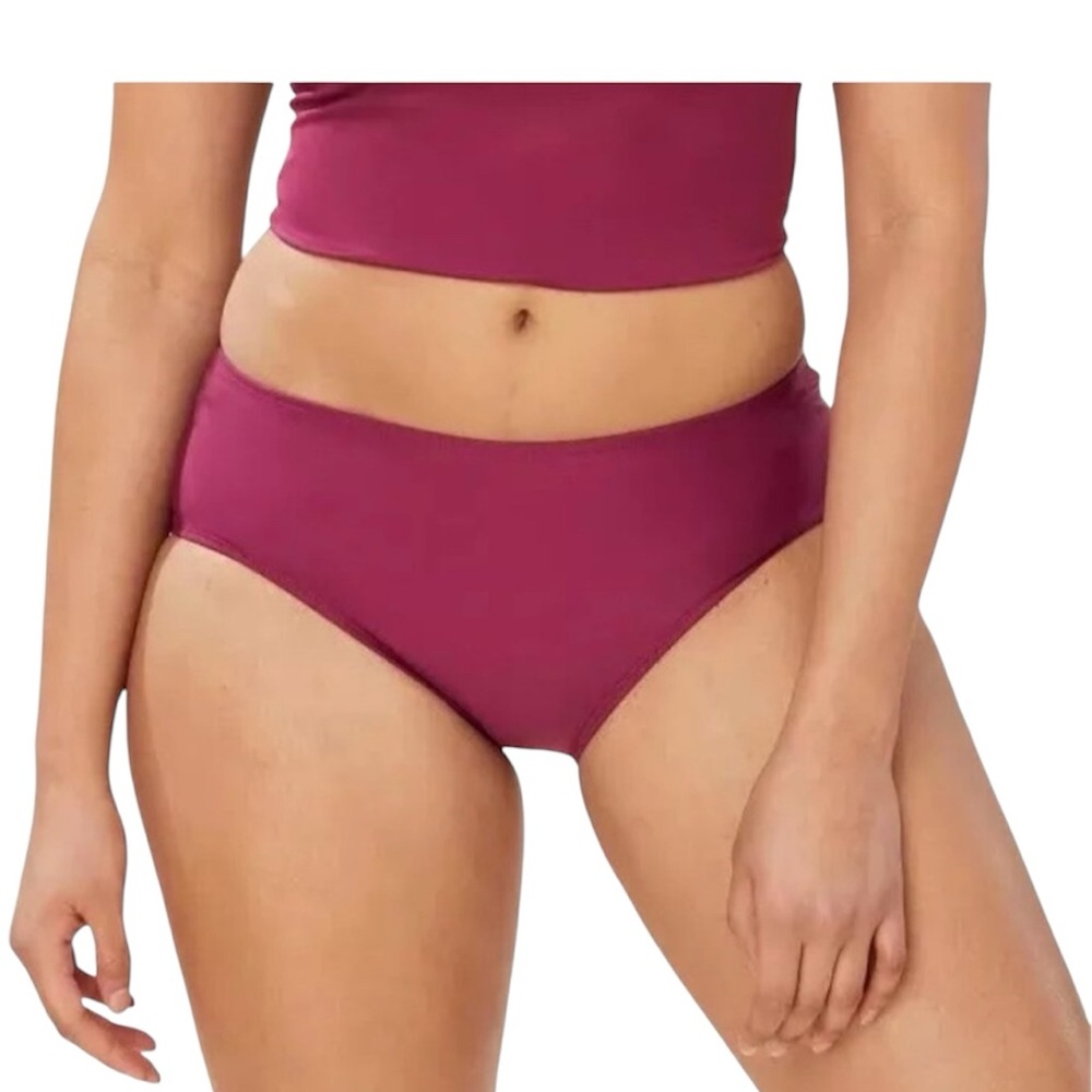 Andie Swim The Hipster Bottom Size S Plum NWT
